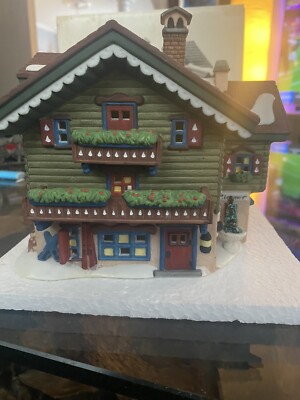 DEPARTMENT 56 ALPINE VILLAGE SPORT LADEN. NIB. RETIRED, EXCELLENT CONDITION!