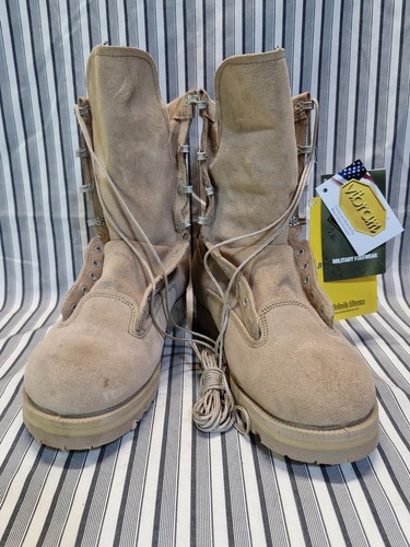 BELLEVILLE 790G COMBAT BOOTS - SIZE 10.5 W, Made in USA Military Belleville US Army Air Force Flight Work 790G  main image 3
