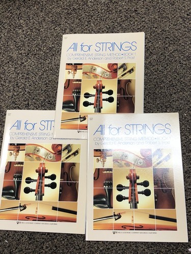 Lot of 3 All for Strings Comprehensive Method Viola Book 1 78VA NEW