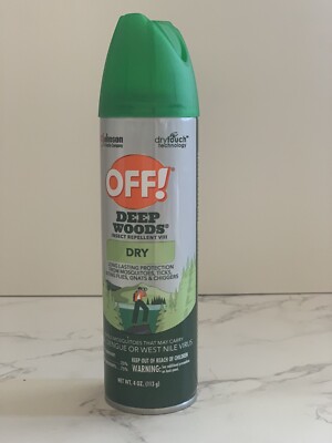 1  OFF! Deep Woods Insect Repellent Vlll Dry Long Lasting Protection Spray 4 oz