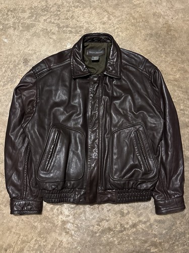ジャケット・アウター archive BANANA REPUBLIC leather jacket Vintage 90s Banana Republic Leather Flight Bomber Jacket