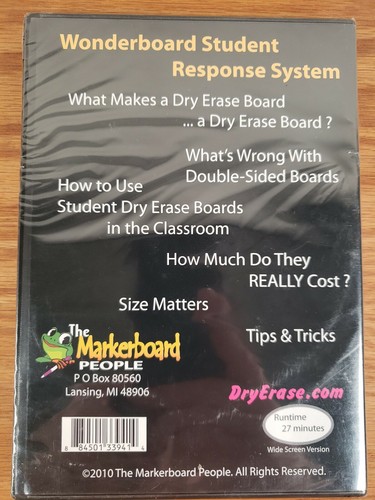 New, Introductory Staff Development: Wonderboard Student Response System (DVD)