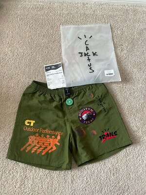 Travis Scott Running Wild Olive Green Shorts