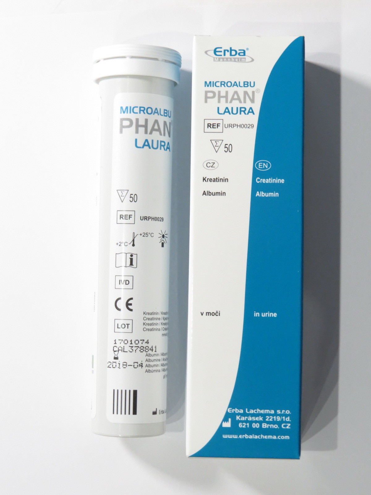 500 Test Strips Microalbumin Creatinine Urine Reagent MicroalbuPHAN 4/2018