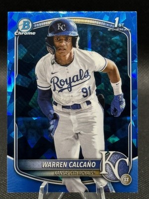 2025 Bowman Chrome Sapphire Edition #BCP-185 Warren Calcano Prospects