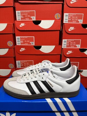 adidas Samba OG Cloud White Core Black (Youth) (Sizes 4Y-7Y) Ships FAST & FREE