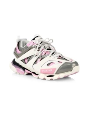 

Женские спортивные кроссовки BALENCIAGA белого цвета с лазерной резкой 1 дюйм на платформе с сетчатым носком, Белый, 542436W2FS9