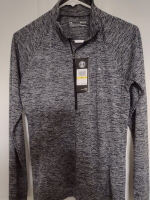 Under Armor womens 1/4 zip long sleeve pullover, heatgear, new with tags, sz M.