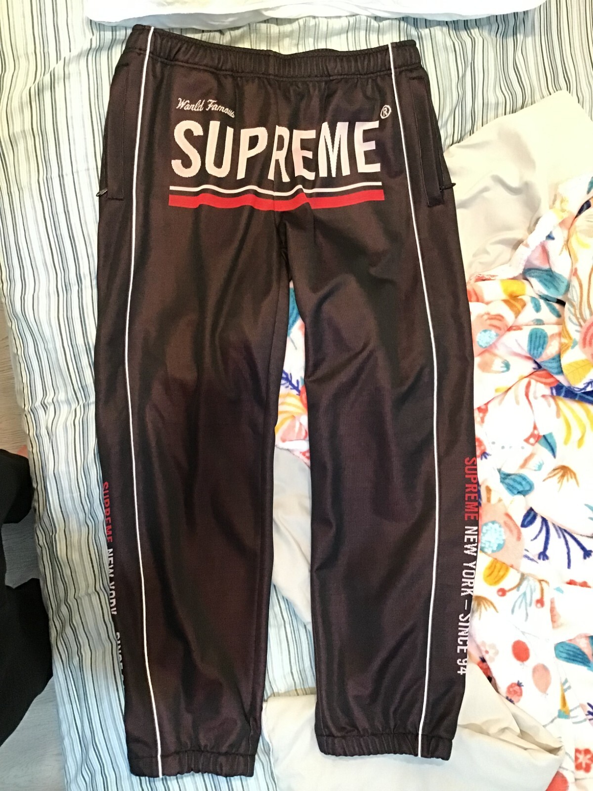Supreme World Famous Jacquard Track Pant | eBay