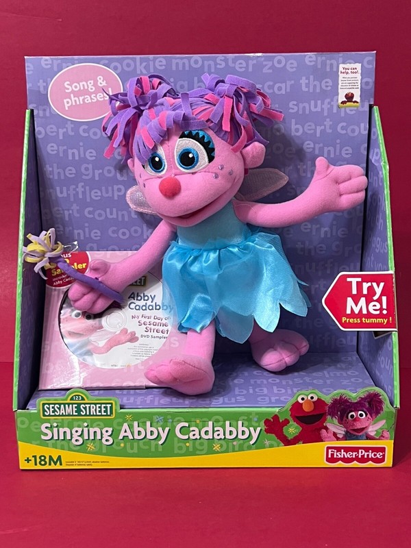 SESAME STREET 2007 Singing Abby Cadabby Fisher-Price w/Wand