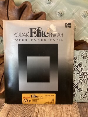 Kodak Elite Fine Art 8x10'' Contrast Grade S3P  Paper 25 Sheets new old stock