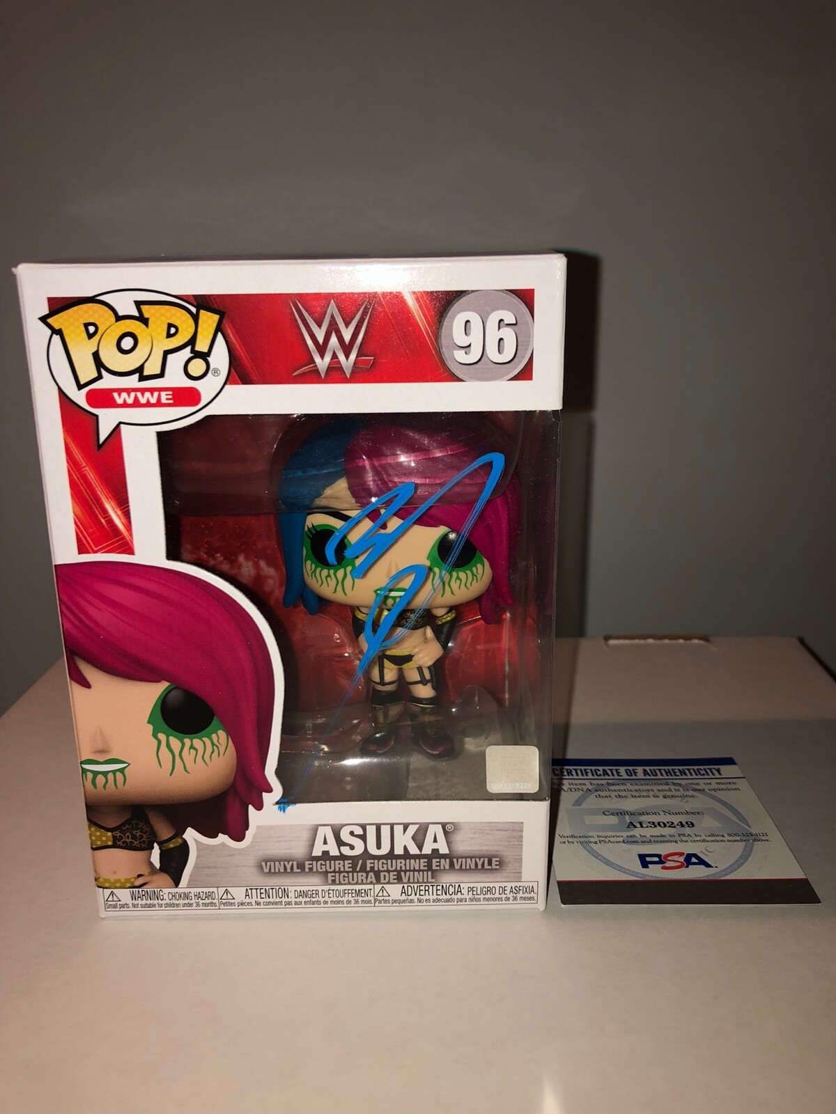 Asuka WWE Superstar #96 Kabuki Warriors Signed Funko PSA E1