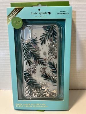Kate Spade New York Clear Holly Liquid Glitter Case iPhone XS Max