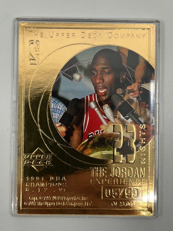 Michael Jordan Experience 23 Nights 22KT Gold 1997 Upper