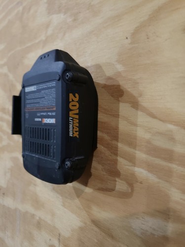 **2 Pack** Worx 20V Wall/Under Shelf Locking Battery Holder Mount 