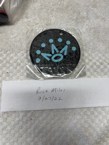 Scotty Cameron Exclusive Black Tiffany Blue Putting Disc Bag Tag ~ SMOKE FREE HM