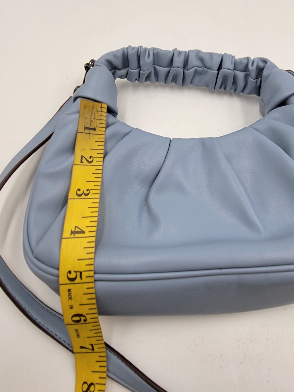 DKNY Reese Demi Crossbody Handbag Women's Blue Moon Magnetic Adjustable Strap - Picture 6 of 13