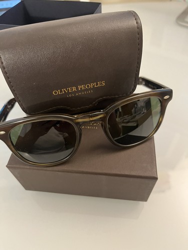 Pre-owned Oliver Peoples Sheldrake 1950 Folding Sun In Bark/ G-15 Msrp$646 Downey Jr. Fav