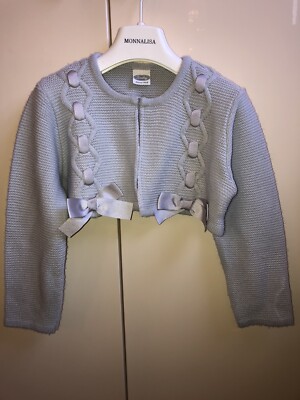 Rochy Bow Girls Grey Cardigan 18M