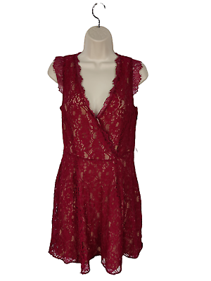 Oasis wrap midi dress burgundy sale