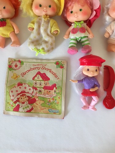 Vintage Lot Of Strawberry Shortcake Dolls And Pets 1979