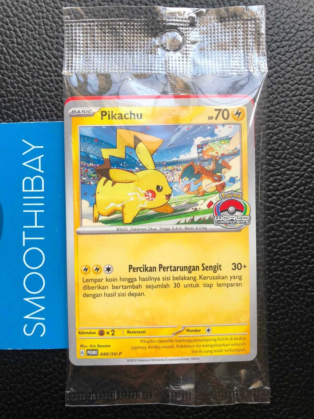 Pikachu Promo WCS 2023 Pokemon World Championships 040/SV-P Pikachu Promo WCS 2023 Pokemon World Championships 040/SV-P