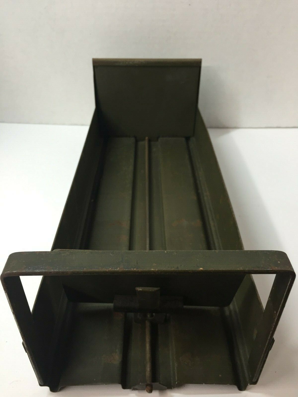 Lot of 3 Vintage Card Catalog Box Steel Green Industrial Metal Drawer Only