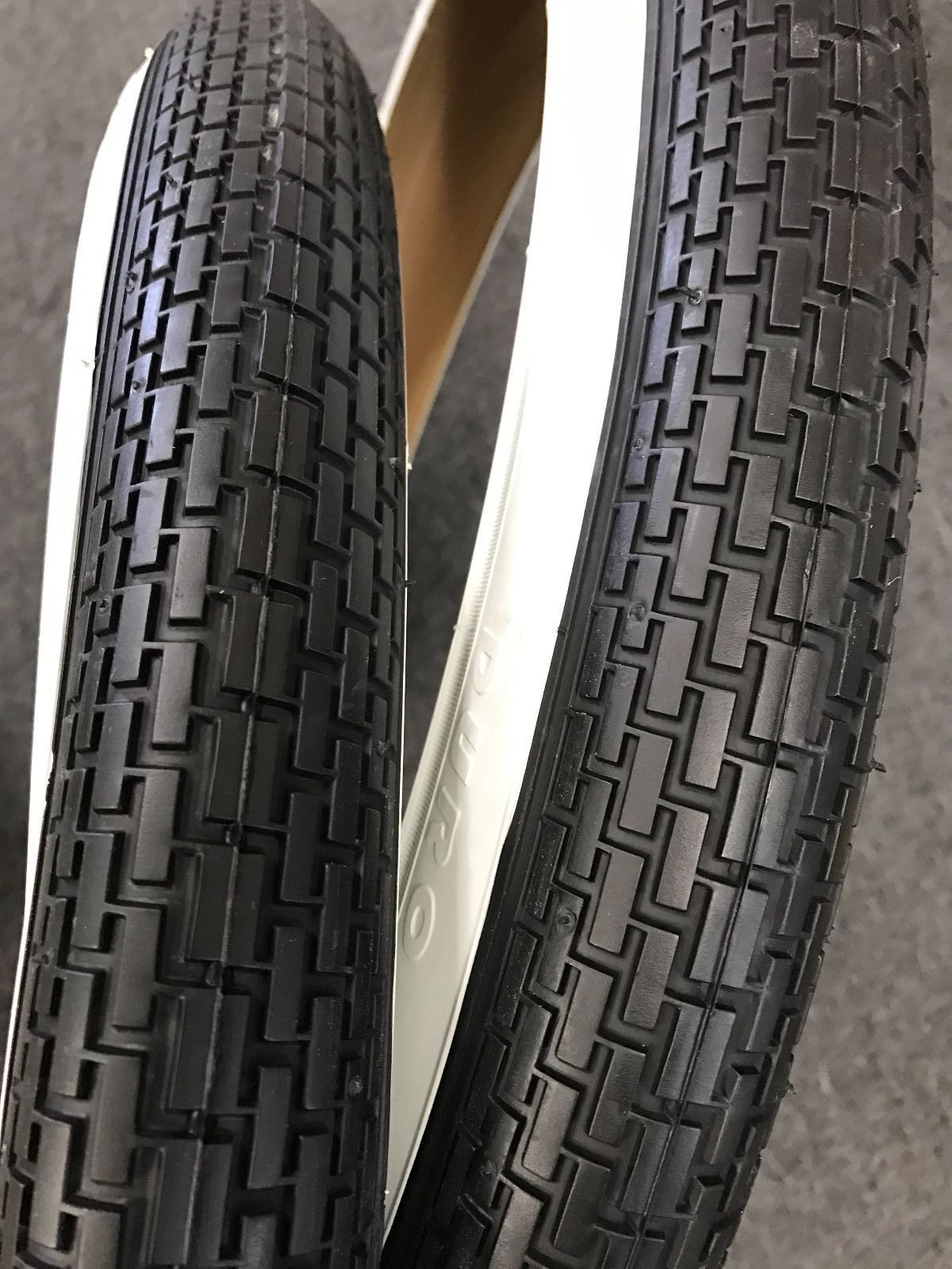 Duro 26x2.125 Beach Cruiser Bicycle Tires /& 2 tubes Brick White Wall 2 Two