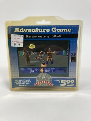 WOLFENSTEIN 3D! - 3.5'' floppy disks / Titanium Seal / IBM DOS
