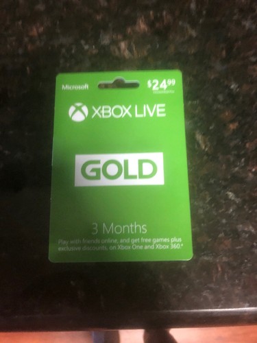 Microsoft Xbox Live pre Paid GOLD membership Cards (READ DESCRIPTION)
