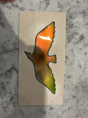 Rare Vintage 80s Mystik Oilies Oilie Bird Large Touch Sticker 1980s