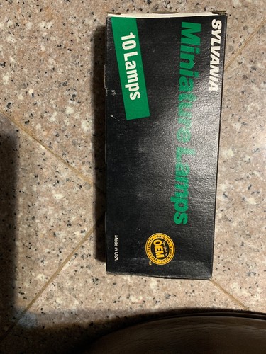 Box Of 10 General Electric Sylvania 3155 Miniature Lamps Light Bulbs