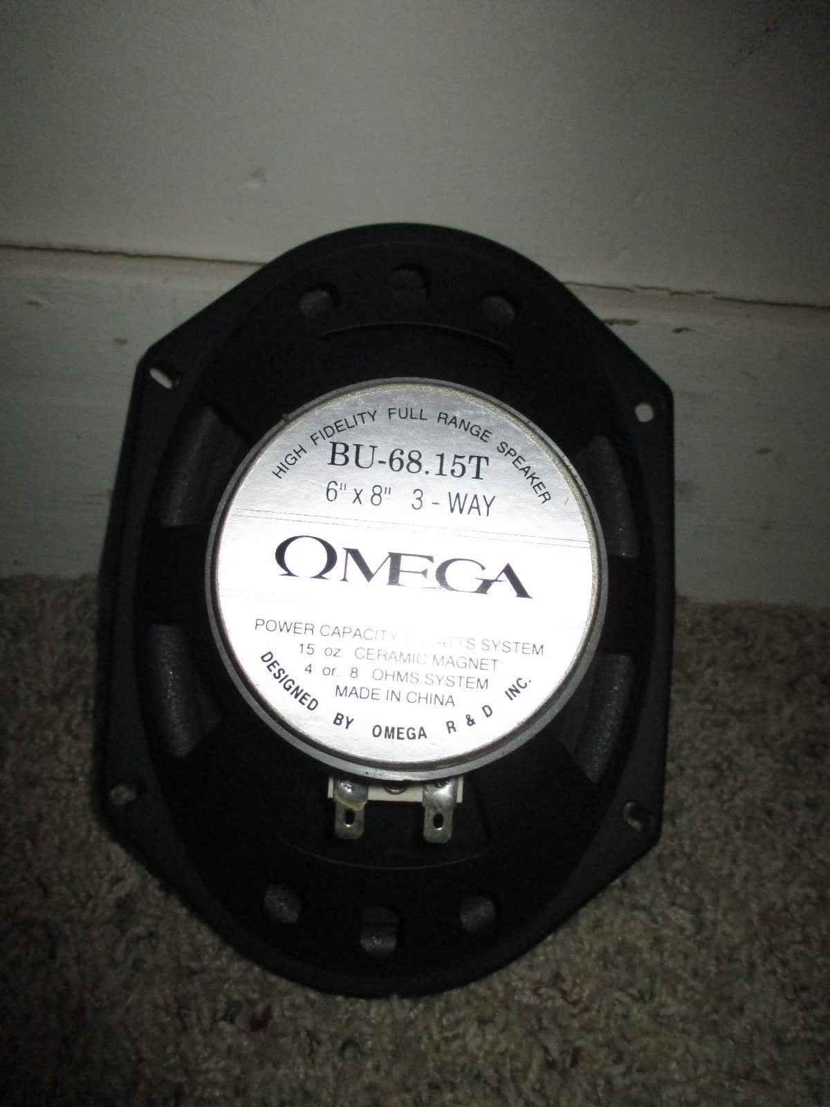 2 Omega High Fidelity Full Range Speakers BU-68.15T 6