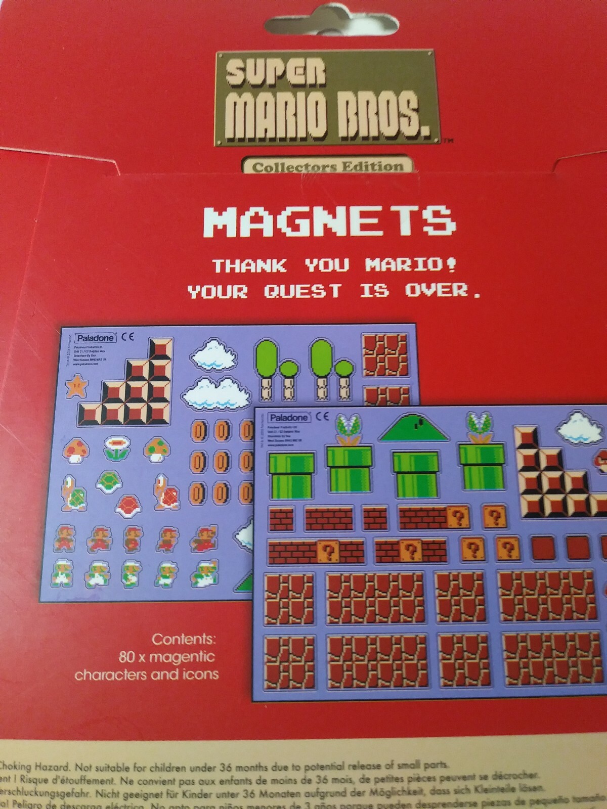 Nintendo Super Mario Bros Collectors Edition Magnets 80 Characters NES New