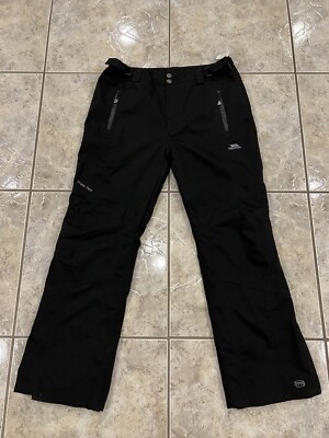NEW NWT Mens Large TRESPASS TP75 Waterproof Insulated Lined Black Ski Snow Pants