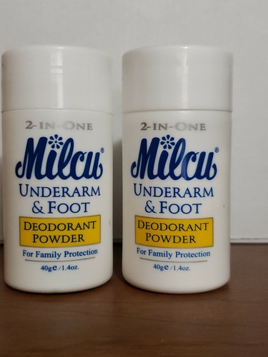 2) Milcu 2in1 Underarm & Foot Deodorant Powder 40g each. | eBay 2) Milcu 2in1 Underarm & Foot Deodorant Powder 40g each. | eBay