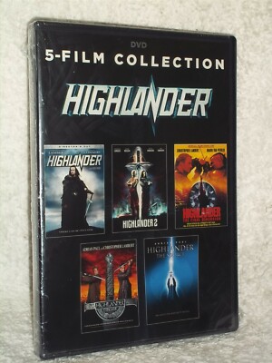 Highlander 5 Film Collection (DVD, 2017 2-Disc) Christopher Lambert Sean Connery