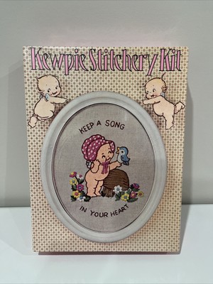 Vintage Original Kewpie Crewel Stitchery Kit Kewpie Doll 1973 American Greetings