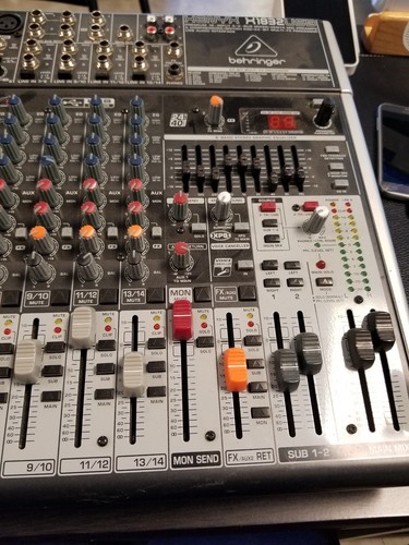 Behringer XENYX X1832USB 18 Input Audio Mixer w/ USB & Voice Effects EQ
