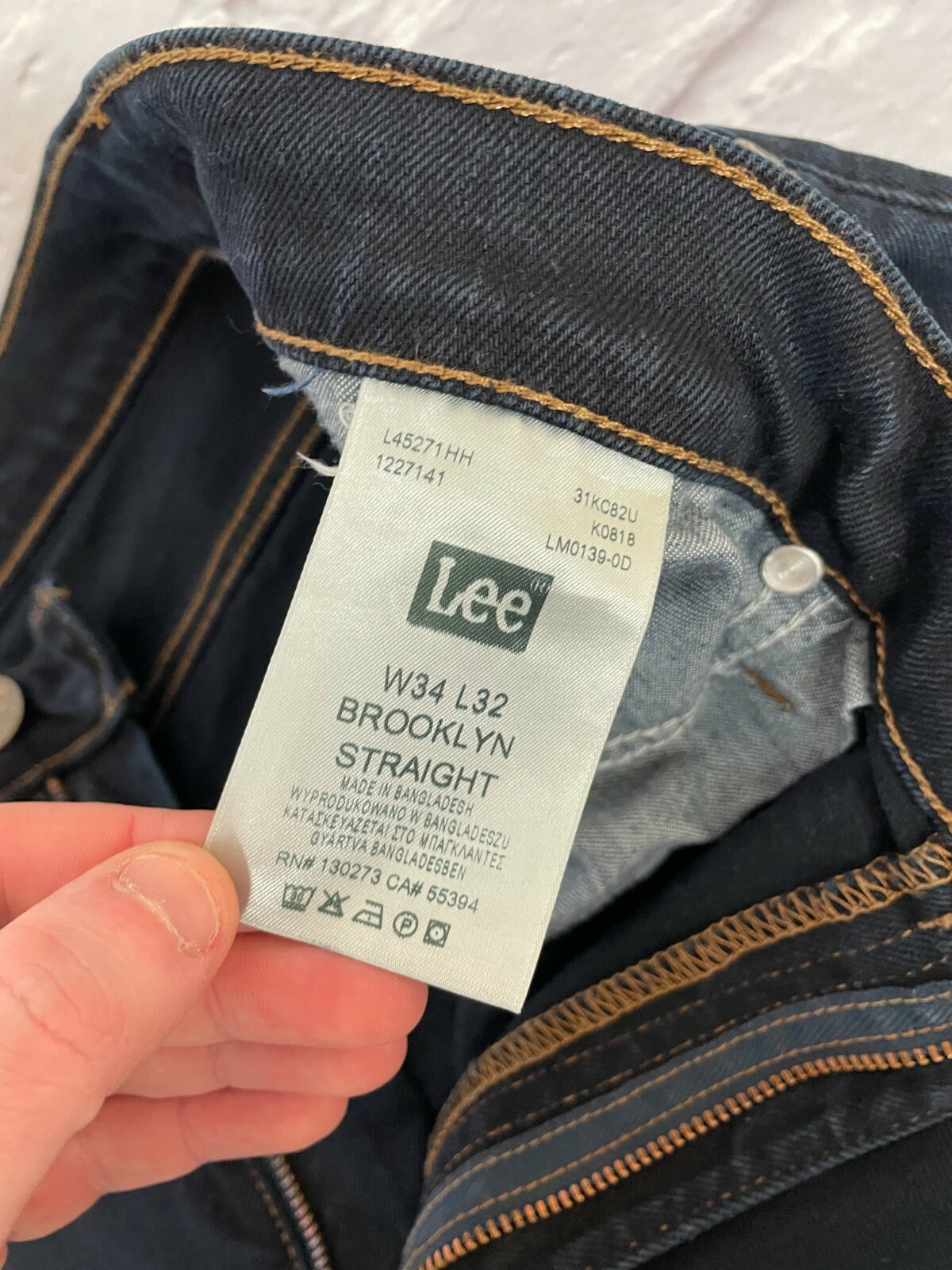 LEE Men's Jeans Brooklyn Straight Size 