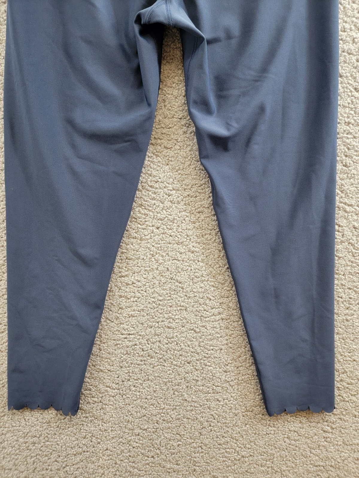 AQUA Athletic Scalloped Hem Leggings Women's XL Myth Elastic Waist Pull On - Picture 14 of 21