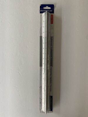 Staedtler Professional Architectural Mars Triangular Scale New Aluminum