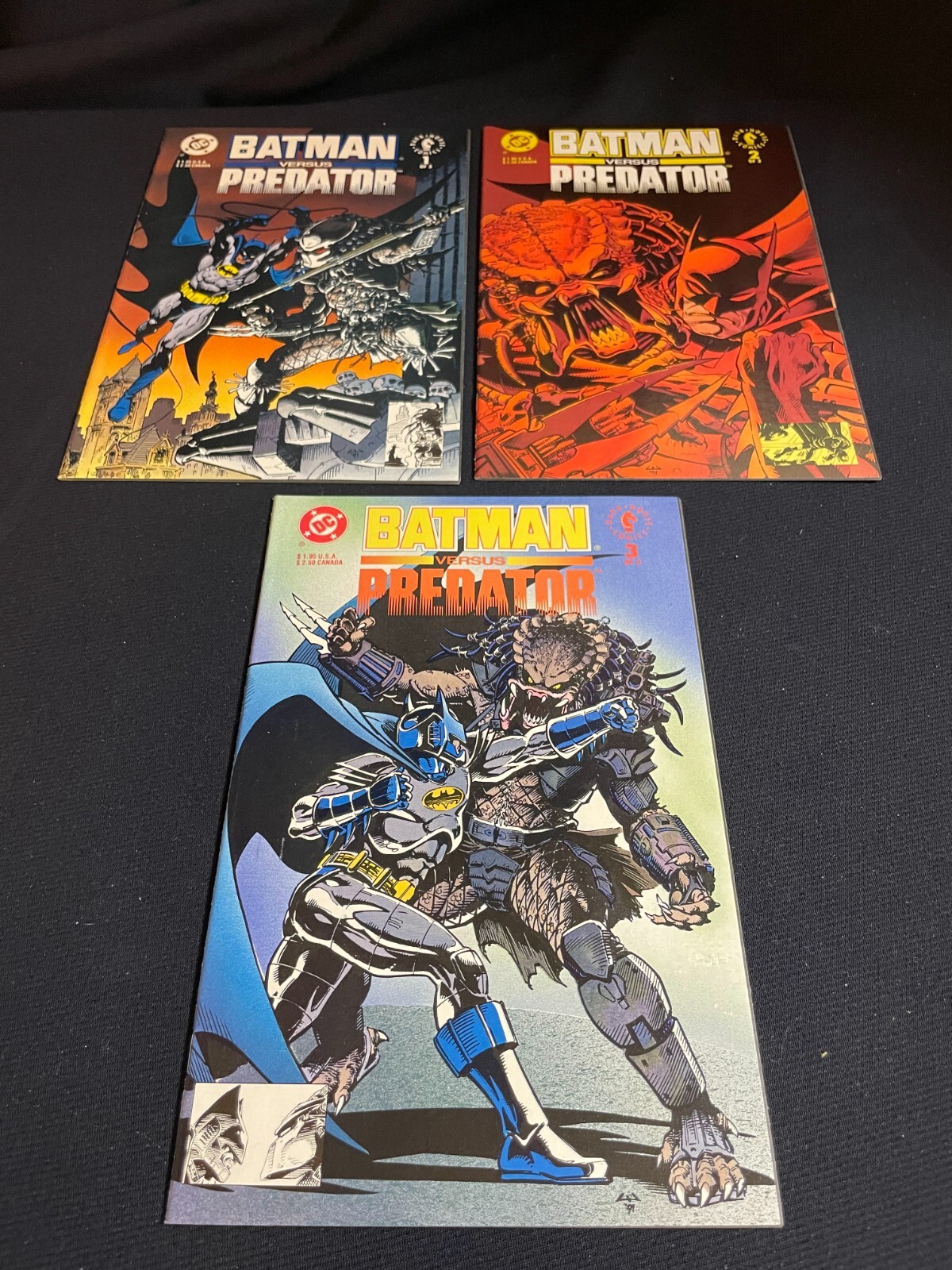 Batman versus Predator 1–3 BATMAN VERSUS PREDATOR #1-3 (DC/1991/VARIANTS/SUYDAM/0921274