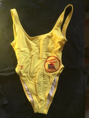 baywatch yellow swimsuit