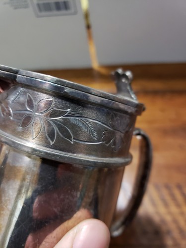 Antique Rogers. Smith & Co. New Haven Conn. 1888 pitcher Syrup Water