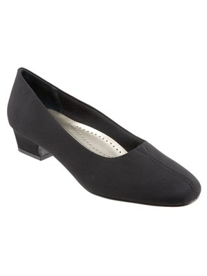 

Женские туфли-лодочки TROTTERS Black Gore Doris Square Toe с блочным каблуком без шнуровки 9,5 N, Черный, T3235101