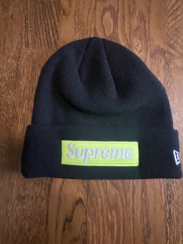 NWT Supreme Box Logo New Era Ski Hat Beanie | eBay NWT Supreme Box Logo New Era Ski Hat Beanie | eBay