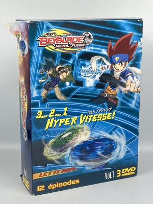 Coffret 3 DVD BEYBLADE METAL FUSION - 12 Episodes - France 🇫🇷 ZYLO 2010