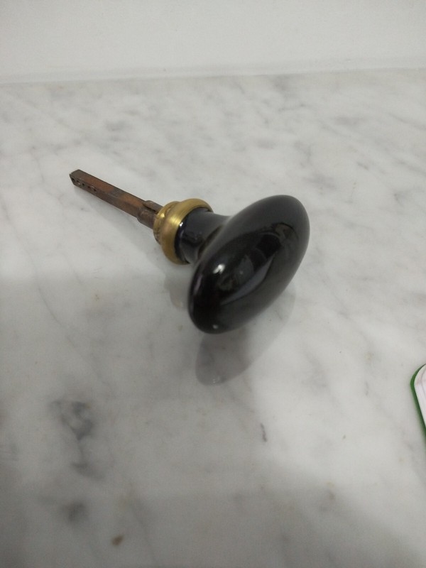 PoignÃ©E Porcelaine Ancienne Noire 