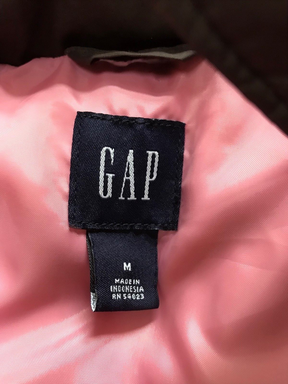 Women's  M GAP Puff Vest Down  Brown  Medium